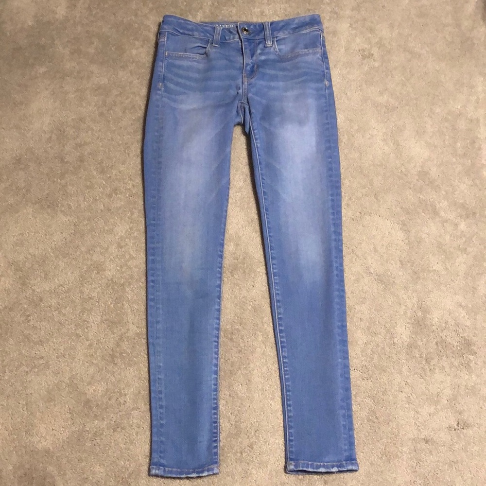 American Eagle Super Super Stretch Jegging Size 4 Blue